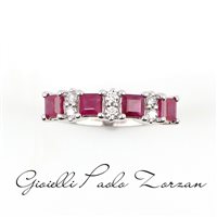 Ring Zorzan Gioielli Woman in White Gold Rubino 1.42 Ct ANPZ2502 - ANPZ2502